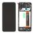 Samsung A137F Galaxy A13 4G fekete LCD kijelző érintővel és kerettel (INCELL)