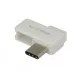 LG gyári micro USB - USB-C OTG adapter fehér