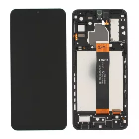   Samsung A326 Galaxy A32 5G fekete gyári LCD kijelző érintővel és kerettel (GH82-25121A)