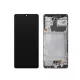 Samsung A426 Galaxy A42 5G fekete gyári LCD kijelző érintővel és kerettel (GH82-24375A, GH82-24376A)
