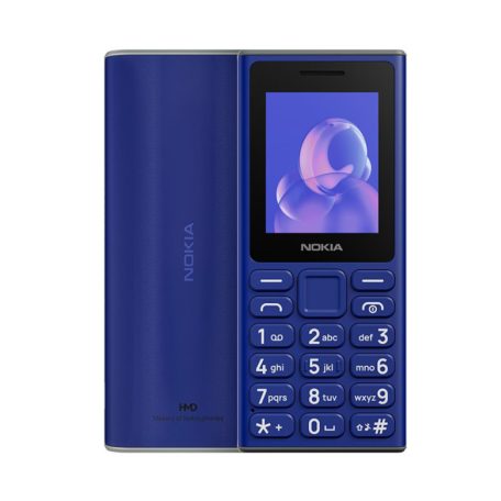 Nokia 105 (2024) nyomógombos mobiltelefon, kártyafüggetlen, dual SIM, kék