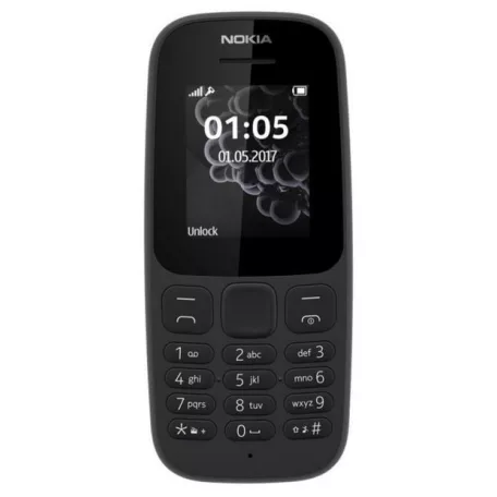 Nokia 105 (2017) Mobiltelefon, Kártyafüggetlen, Dual Sim, Fekete