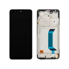   Xiaomi Redmi Note 12 5G fekete gyári LCD kijelző érintővel és kerettel (560001M17P00)