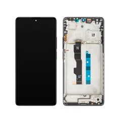   Xiaomi Redmi Note 13 5G fekete gyári LCD kijelző érintővel és kerettel (5600020N1700)