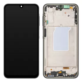   Samsung A266 Galaxy A26 fekete gyári LCD kijelző érintővel és kerettel ( GH82-37049A)