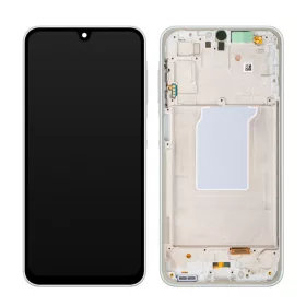   Samsung A266 Galaxy A26 fehér gyári LCD kijelző érintővel és kerettel (GH82-37049B)