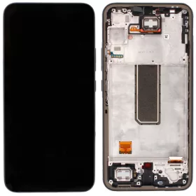   Samsung A346 Galaxy A34 5G fekete gyári LCD kijelző érintővel és kerettel (GH82-31200A, GH82-31201A)