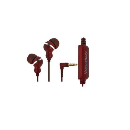 BlackBerry HDW-16904-003 piros 3,5mm jack gyári sztereo headset