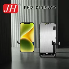   JH Apple iPhone 15 Pro (6.1) fekete LCD kijelző érintővel (FHD, removable IC)