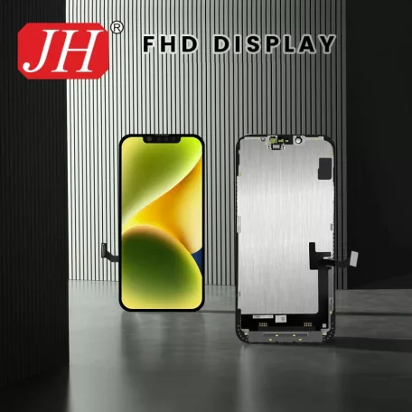 JH Apple iPhone 15 Pro (6.1) fekete LCD kijelző érintővel (FHD, removable IC)