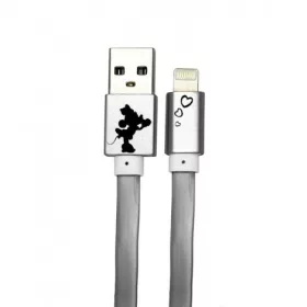   USB kábel Disney - Minnie Apple USB - Lightning (8Pin) 1 méter ezüst