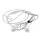 BlackBerry HDW-44306-002 fehér 3,5mm jack gyári sztereo headset