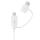 Samsung EP-DG930DWE fehér gyári USB - Type-c & micro USB combo adatkábel
