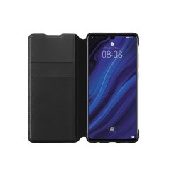   Huawei P30 Lite Wallet Cover kék oldalra nyíló gyári PU mágneses tok