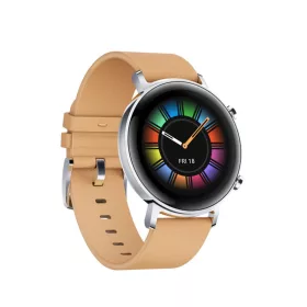   Huawei Watch GT 2 (42 mm) GPS okosóra Amoled kijelzővel, bézs