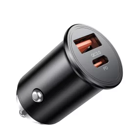   XO CC43 PD QC 3.0 hálózati töltőfej 1x USB és 1x Type-C foglalattal fekete 45W