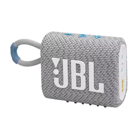 JBL Go 3 vízálló Bluetooth V5.1 hangszóró, fehér