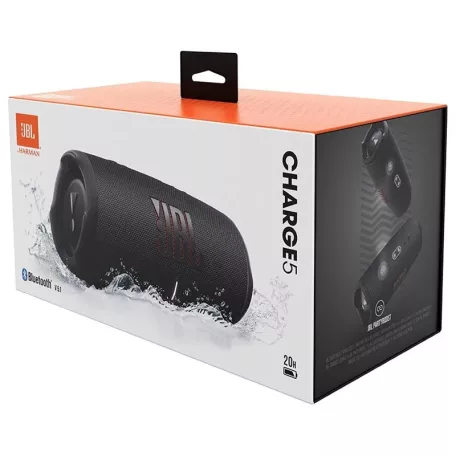 JBL Charge 5 vízálló Bluetooth hangszóró, fekete