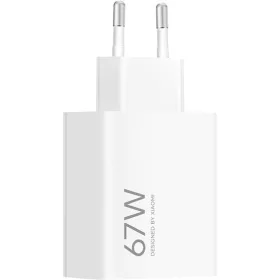   Bliszteres Xiaomi BHR07SKEU gyári hálózati fehér gyors (Turbo) töltőfej 67W USB-A gyorstöltő