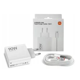   Bliszteres Xiaomi MDY-15-EK (BHR07ZBEU) gyári hálózati fehér gyors (HyperCharge) töltőfej 6.1A 90W