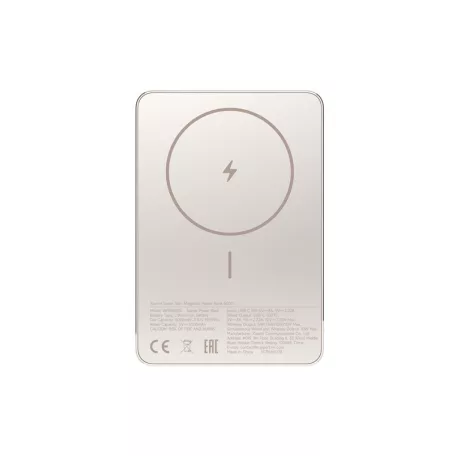 Xiaomi Super Slim Magnetic power bank 5000 mAh 22,5W vezeték nélküli töltéssel arany BHR08PLGL