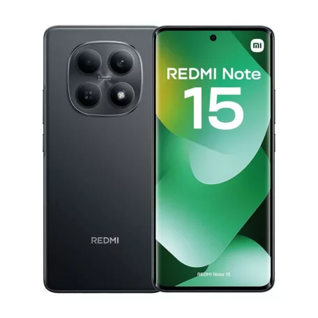 Xiaomi Redmi Note 15 4G 8/256GB Dual SIM kártyafüggetlen érintős mobiltelefon, fekete, 6.77 inch