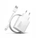 Bliszteres Xiaomi MDY-19-ER (BHR095VEU) gyári hálózati fehér töltőfej 6A 100W USB - Type-C gyorstöltő adatkábellel