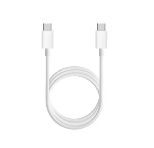 Bliszteres Xiaomi fehér gyári USB Type-C - Type-C gyorstöltő adatkábel 1,5 m 5A