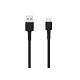 Xiaomi Mi Braided (SJV4109GL) fekete gyári szövetbevonatos USB - Type-C gyorstöltő adatkábel 1m 3A