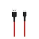 Xiaomi Mi Braided (SJV4110GL) piros gyári szövetbevonatos USB - Type-C gyorstöltő adatkábel 1m 3A