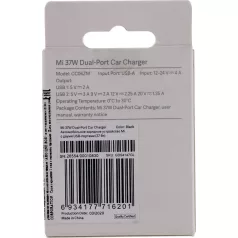  BLISZTERES Xiaomi GDS4147GL fekete gyári autós szivartöltő fej 3A 37W