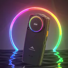   AGM M6 4G ütés- és vízálló IP68 mobiltelefon, kártyafüggetlen, Dual Sim, fekete
