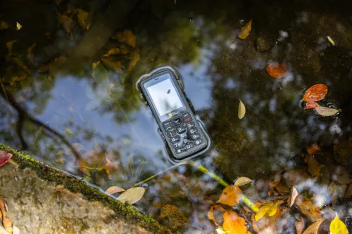 AGM M9-F 4G  vízen lebegő, ütés- és vízálló IP68 mobiltelefon, kártyafüggetlen, Dual Sim, fekete narancssárga