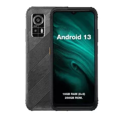   AGM H6 Lite ütés- és vízálló 4+128GB IP68 érintős mobiltelefon, kártyafüggetlen, Dual Sim, fekete, 6,56 inch