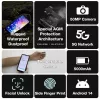 AGM X6 5G ütés- és vízálló 8+128GB IP69K hőérzékelővel ellátott érintős mobiltelefon, kártyafüggetlen, Dual Sim, 6,78 inch