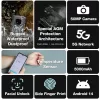 AGM X6 Phantom 5G ütés- és vízálló 8+128GB IP69K hőérzékelős érintős mobiltelefon, kártyafüggetlen, Dual Sim, áttetsző hátlappal, 6,78 inch