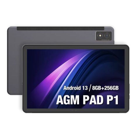 AGM PAD P1 Lite 4G ütés- és vízálló 4+128GB IP68 Tablet, kártyafüggetlen, Dual Sim, fekete