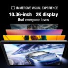 AGM PAD P1 Lite 4G ütés- és vízálló 4+128GB IP68 Tablet, kártyafüggetlen, Dual Sim, fekete, 10,36 inch