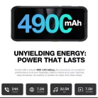 AGM H6 ütés- és vízálló 8+256GB IP68 érintős mobiltelefon, kártyafüggetlen, Dual Sim, fekete, 6,56 inch