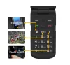 AGM M10 Flip 4G ütés- és vízálló IP68 nagy gombos mobiltelefon vészhívóval, kártyafüggetlen, Dual Sim, fekete