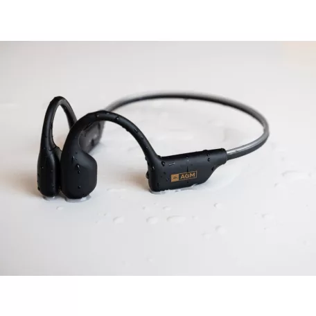 AGM Motion Buds 1 IP68 vízálló csontvezetéses sport bluetooth headset fekete
