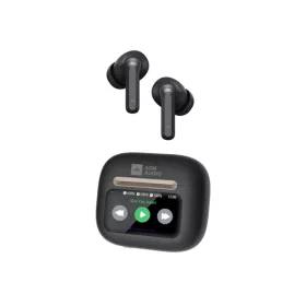   AGM Buds 9 TWS Bluetooth 5.4 ANC headset érintőképernyős tokkal, fekete