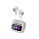 AGM Buds 9 TWS Bluetooth 5.4 ANC headset érintőképernyős tokkal, bézs