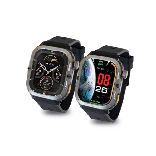 AGM Watch Legion 3 vízálló és strapabíró AMOLED okosóra, fekete