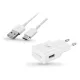 Csomagajánlat - Samsung EP-TA20EWE gyári hálózati fehér gyorstöltő 2A 15W EP-DN930CWEDC USB - Type-C adatkábellel 1m