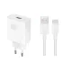 Bliszteres Honor SuperCharge HN-110600E00 USB-A fehér gyári töltőfej 66W 6A, Type-C adatkábellel
