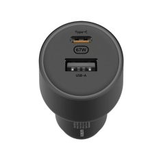   Bliszteres Xiaomi BHR6814GL fekete gyári autós szivartöltő fej 67W