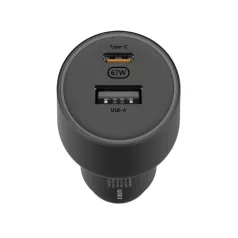   Bliszteres Xiaomi BHR6814GL fekete gyári autós szivartöltő fej 67W