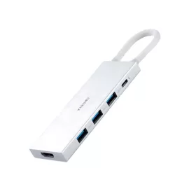   Xiaomi 5-in-1 HUB 1x USB Type-C, 3x USB 3.0, 1x HDMI csatlakozóval fehér (BHR8804GL)