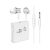 BLISZTERES Xiaomi Mi Piston ZBW4355TY ezüst 3,5mm jack gyári sztereo headset